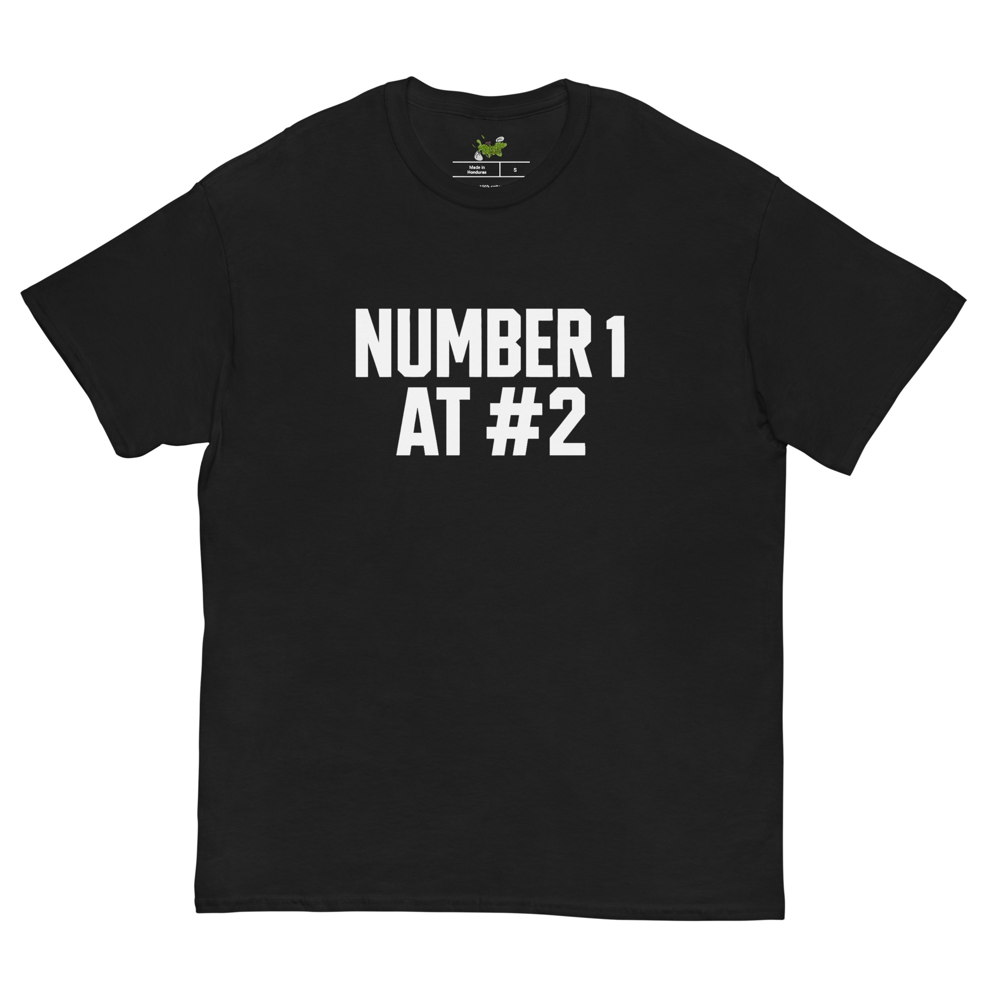 Sam's Septic Number One and Number Two black t-shirt front